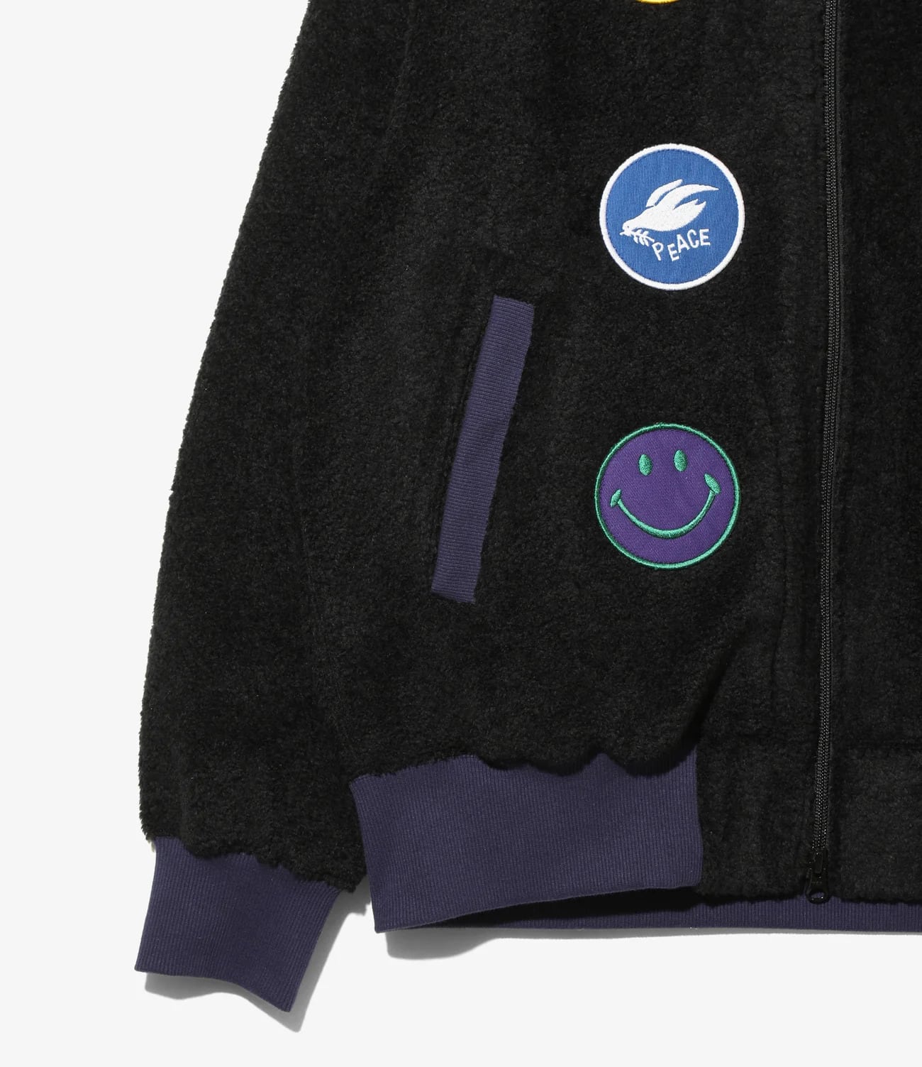 NEEDLES/ニードルズ/SOUVENIR JACKET - KNIT PILE Black S