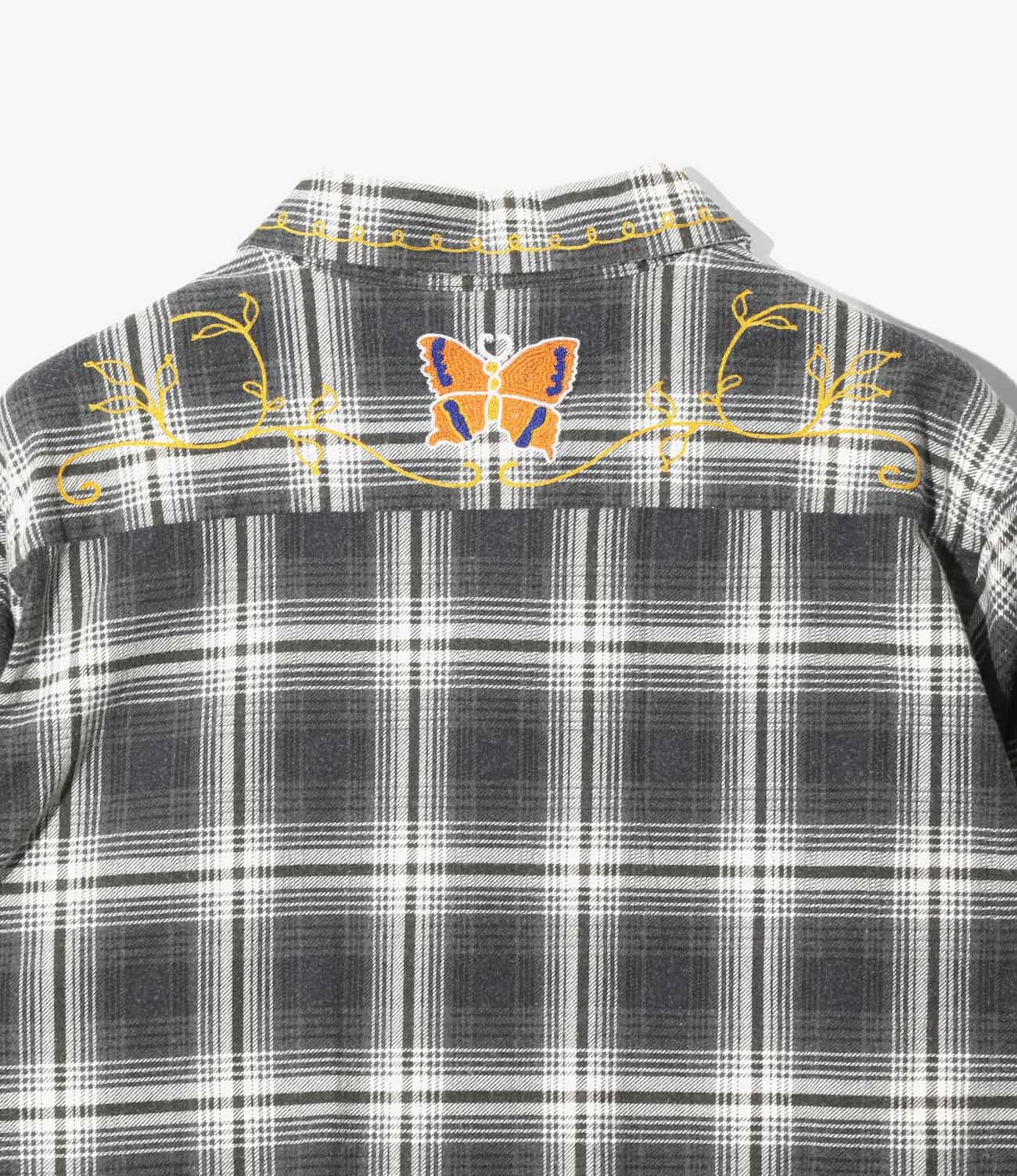 NEEDLES/ニードルズ/ONE-UP SHIRT - PRINTED FLANNEL / PLAID Black S