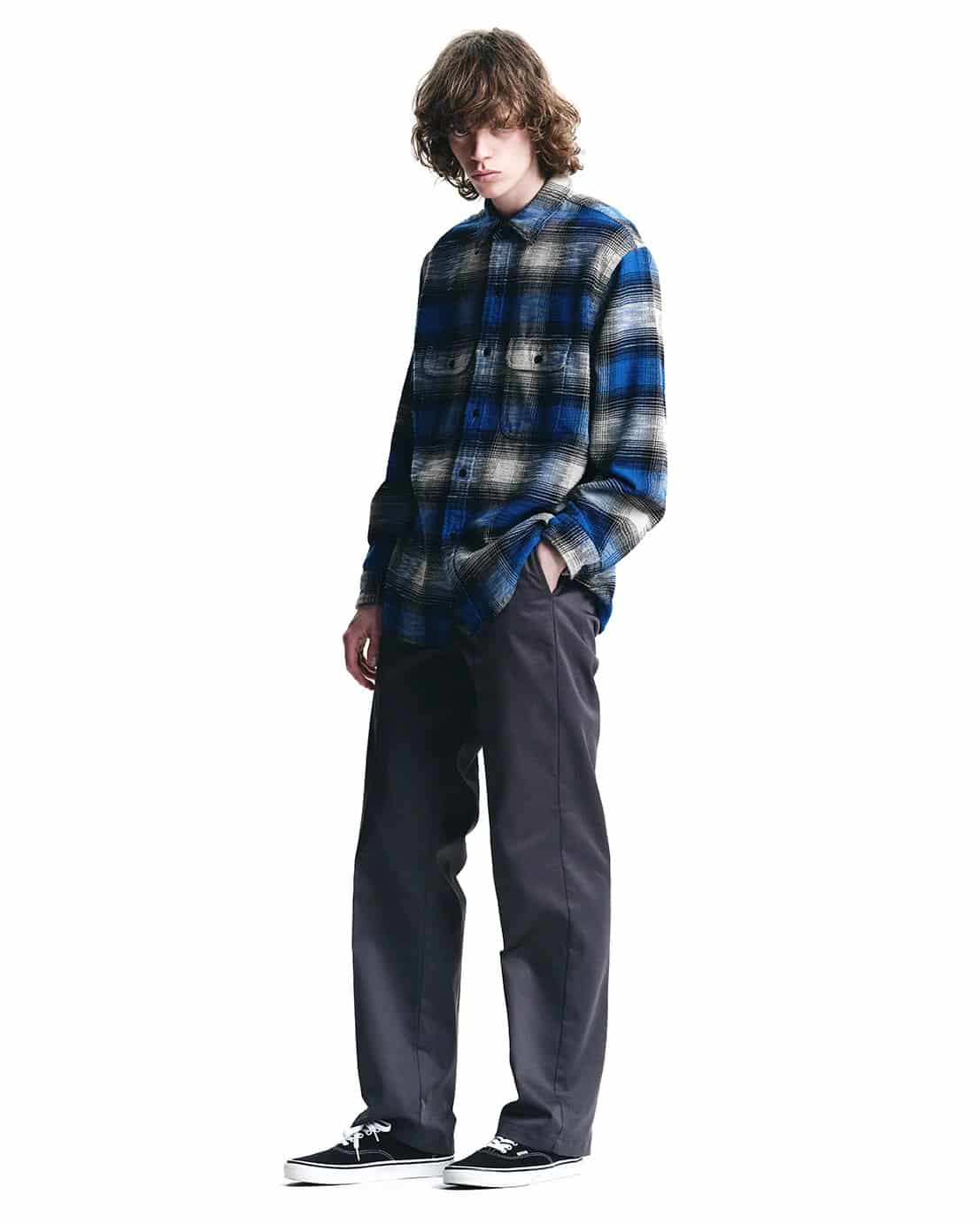 MINEDENIM/マインデニム/Heavy Cotton Flannel Ombre Work Shirt BPT 1