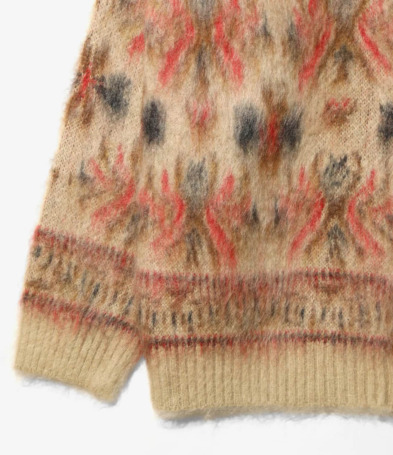 NEEDLES/ニードルズ/MOHAIR CARDIGAN - FOLKLORE Camel S