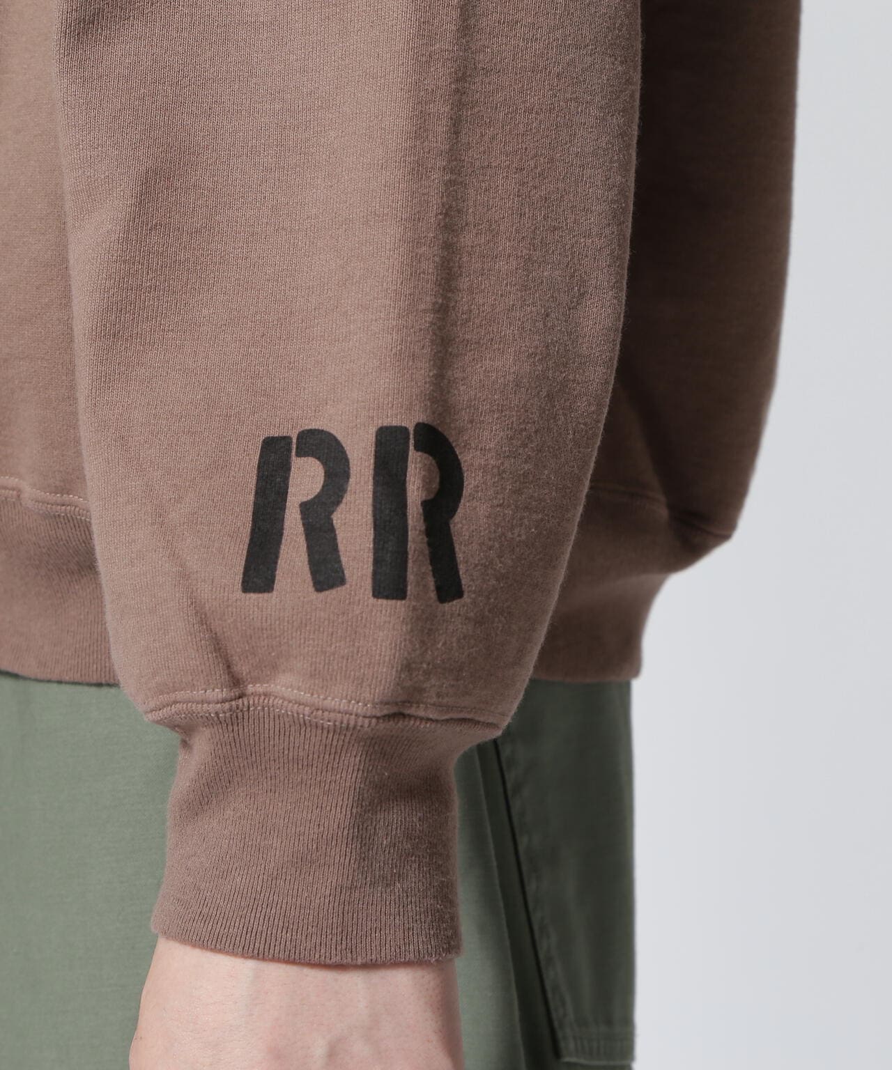 REMI RELIEF/レミレリーフ/別注LW加工裏毛BIGサイズクルースウェット BEIGE M