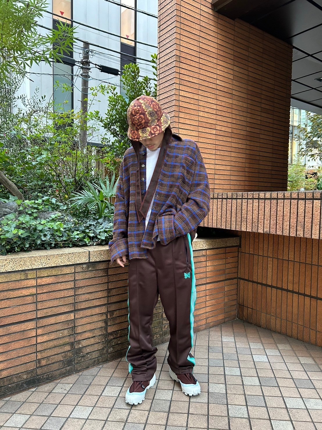 Needles/ニードルズ/別注Track Pant-Poly Smooth(XS BROWN)｜ B'2nd