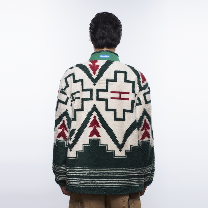 LIBERAIDERS/リベレイダーズ/TRADITIONAL PILE FLEECE ANORAK GREEN M