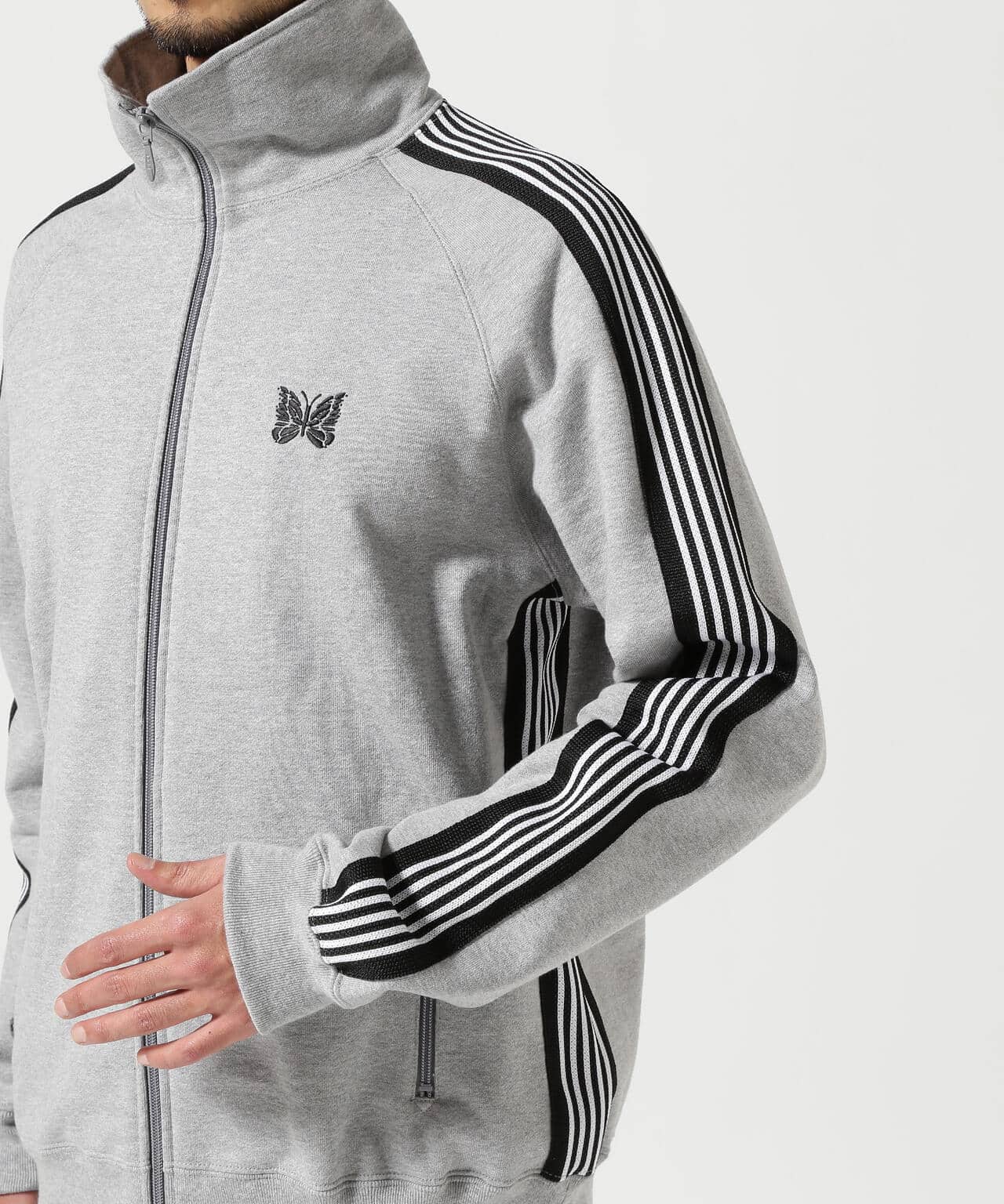 Needles/ニードルズ/【B'2nd EXCLUSIVE】Track Jacket - Cotton Jersey GRAY S