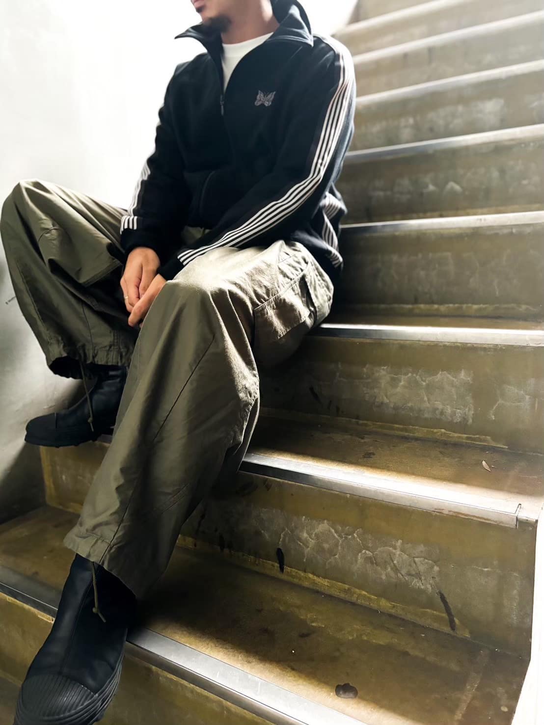 Needles/ニードルズ/【B'2nd EXCLUSIVE】Track Jacket - Cotton Jersey BLACK S