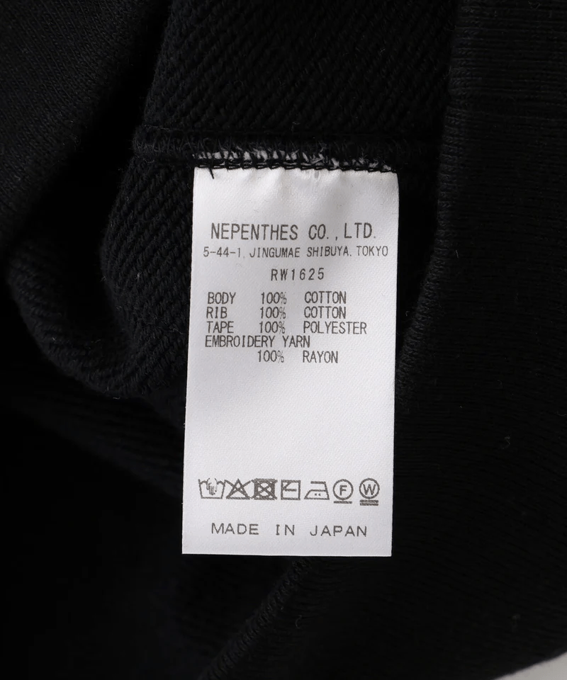 Needles/ニードルズ/【B'2nd EXCLUSIVE】Track Crew Neck - Cotton Jersey BLACK S