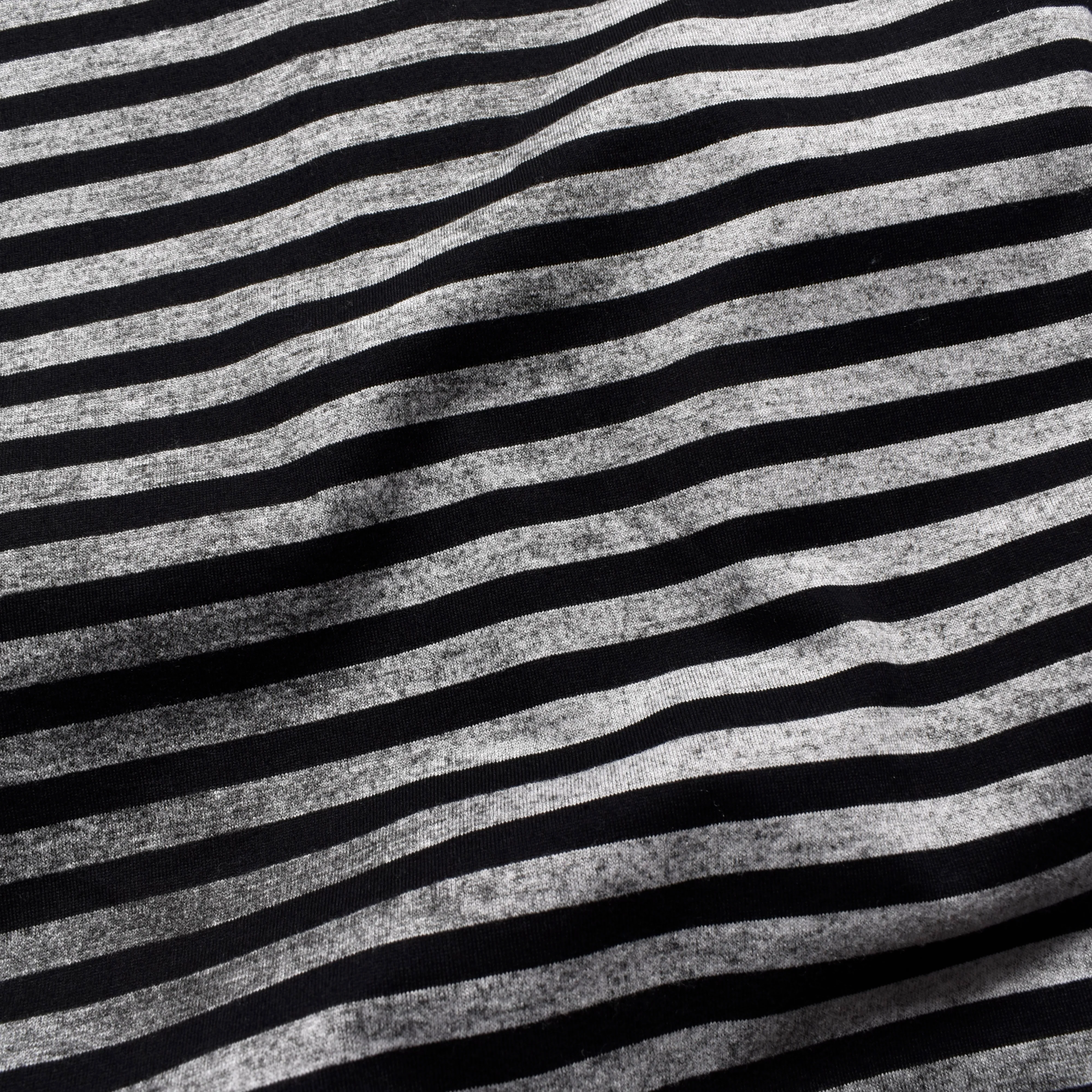 MINEDENIM/マインデニム/Seepage Border Crewneck T-SH(1 BLACK