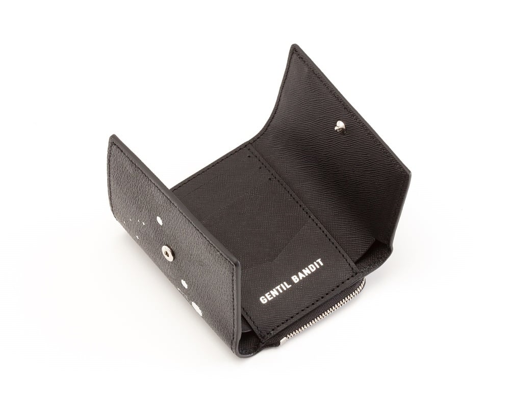 GENTIL BANDIT/ジャンティバンティ/トライフォールドウォレット ブラックカモ F