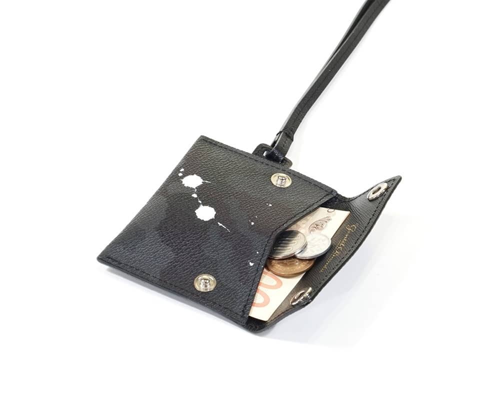 GENTIL BANDIT/ジャンティバンティ/ネックスマートウォレット ブラックカモ F