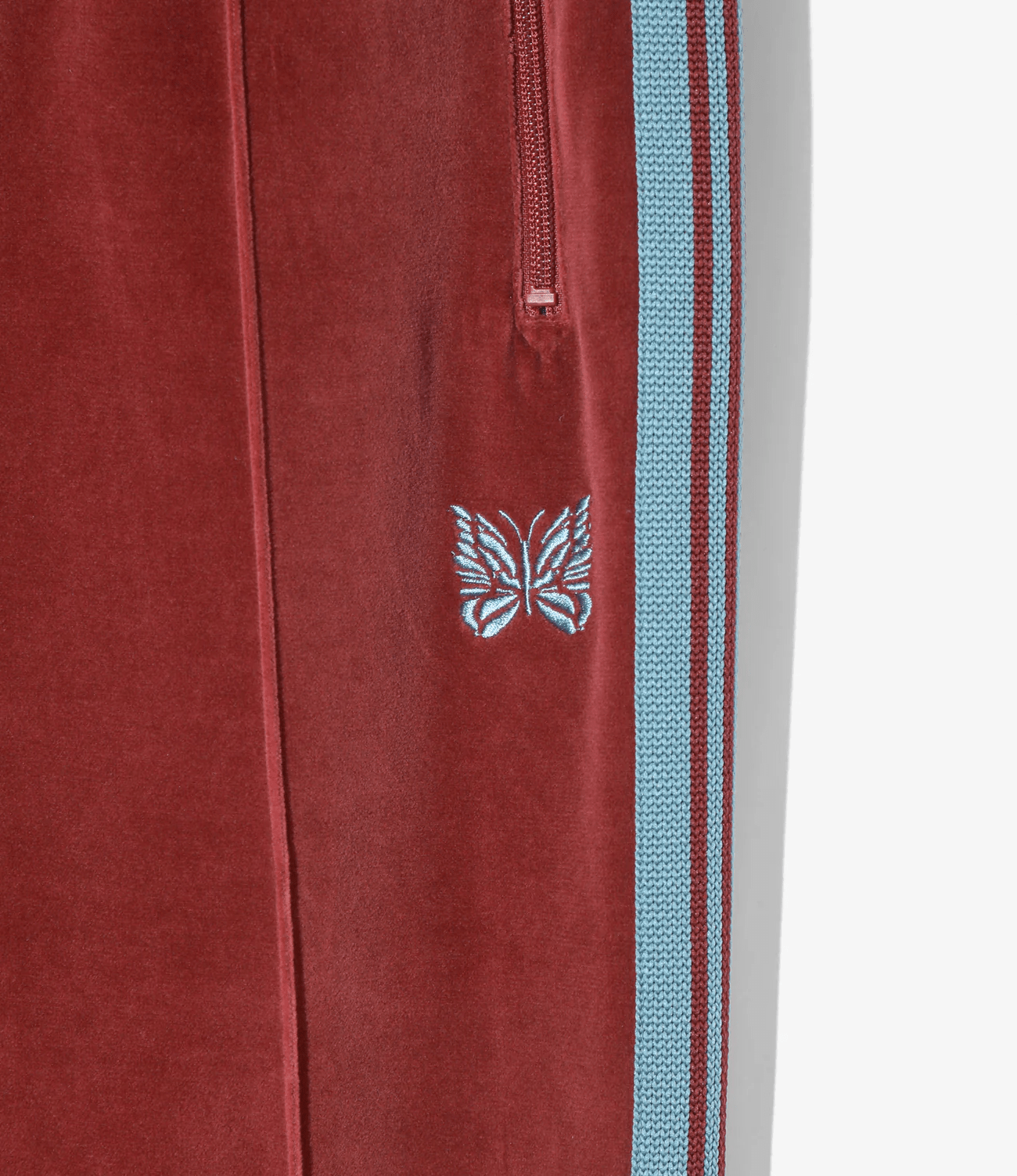 Needles/ニードルズ/NARROW TRACK PANT - C/PE VELOUR B-burgundy S
