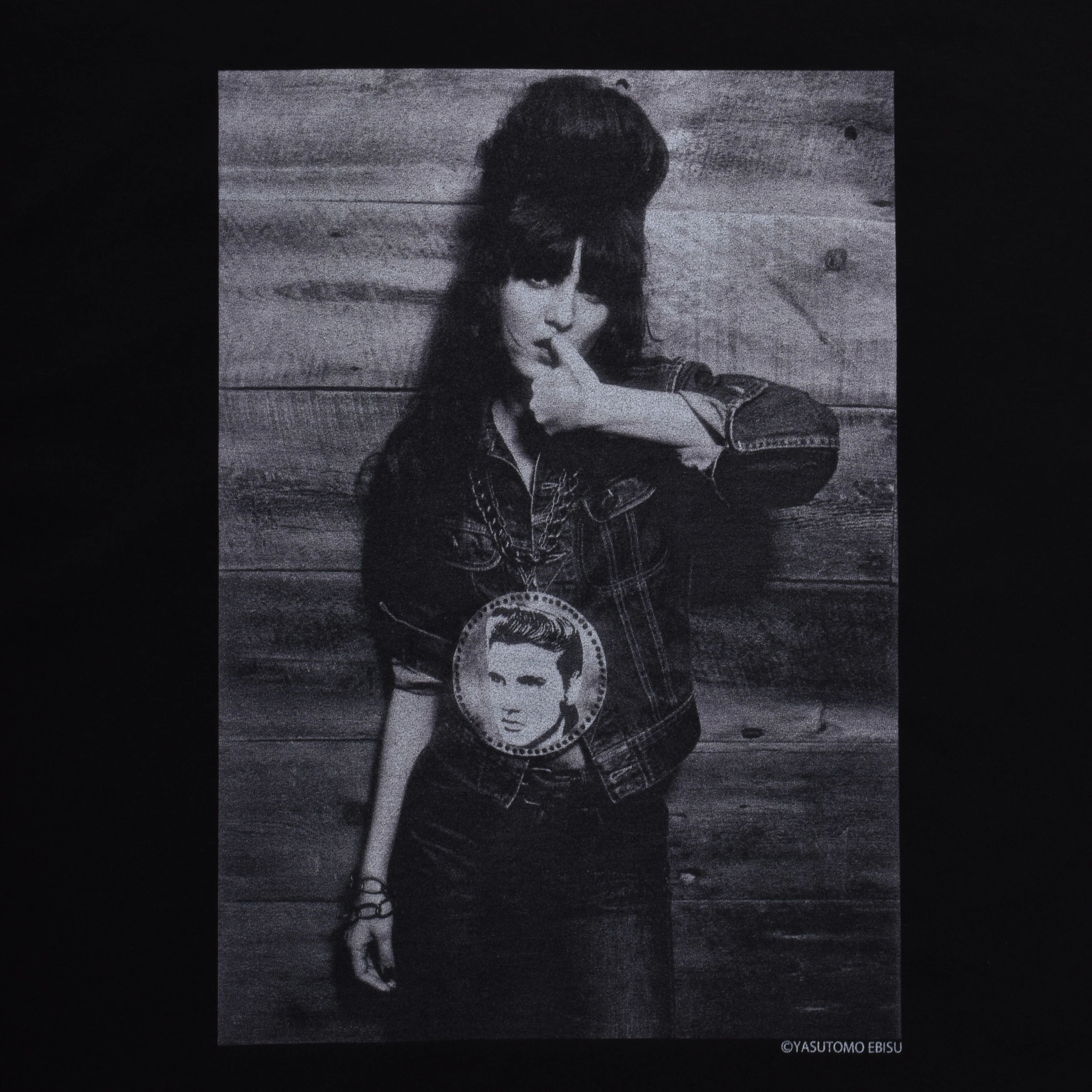 MINEDENIM/マインデニム/Stie-lo × Irina.L "Presley" T-SH BLACK M