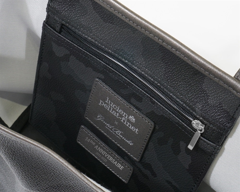 GENTIL BANDIT/ジャンティバンティ/14th Anniv. Ltd トートバッグPM ブラックカモ×ガンメタル（リーフ） F