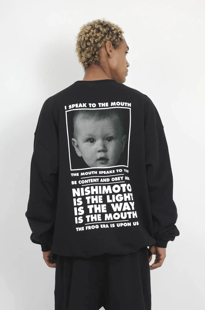 NISHIMOTO IS THE MOUTH/ニシモトイズザマウス/SWEATSHIRT NIM-L14CM BLACK M