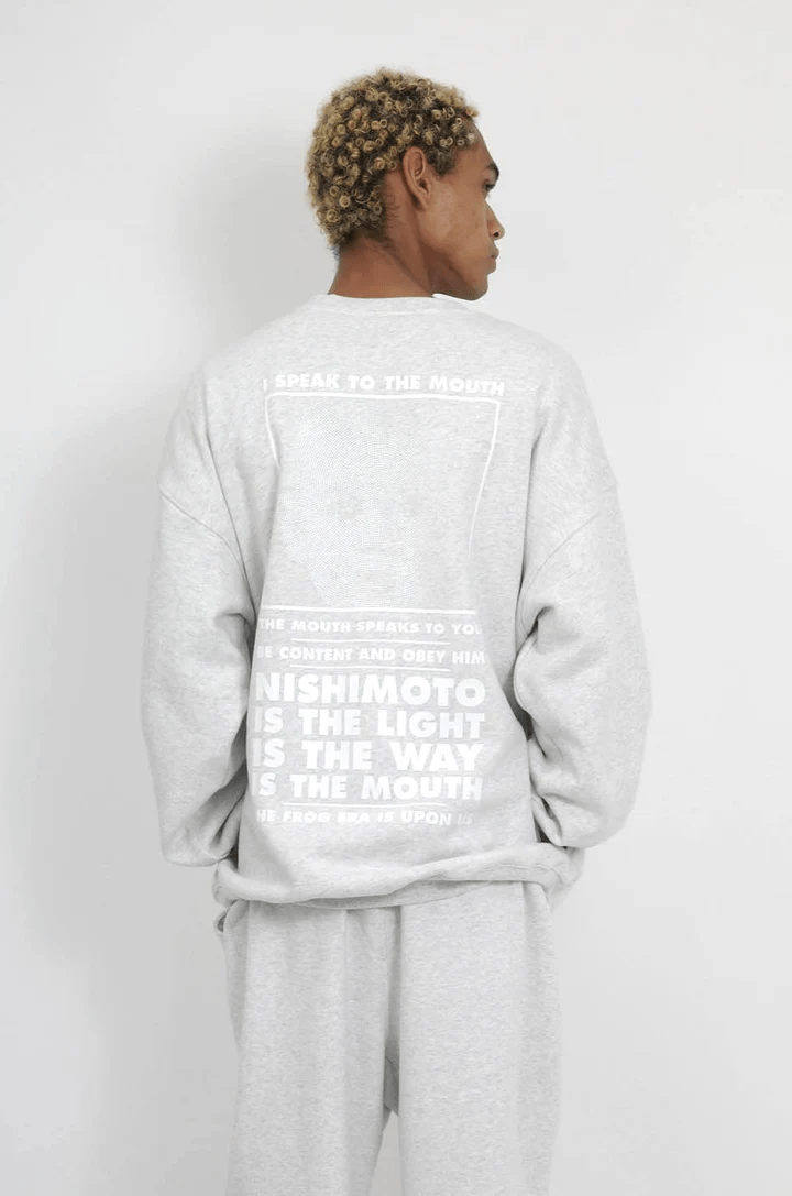 NISHIMOTO IS THE MOUTH/ニシモトイズザマウス/SWEATSHIRT NIM-L14CM LIGHT HEATHER GREY M