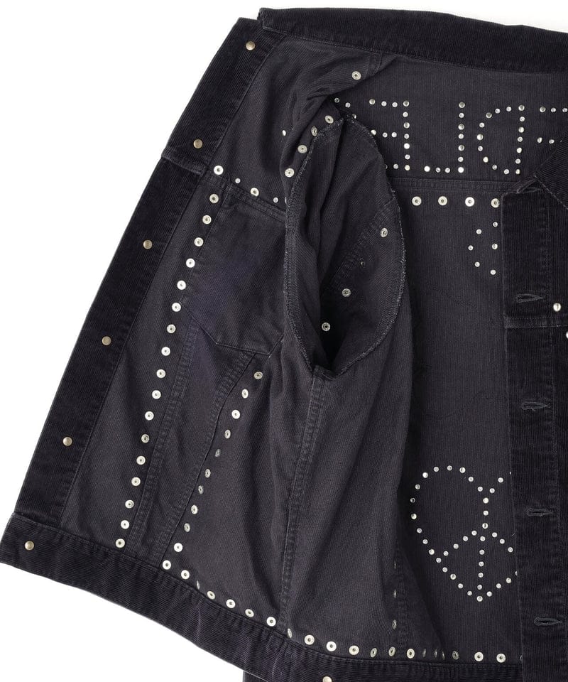 Needles/ニードルズ/STUDDED JEAN JACKET - 14W CORDUROY BLACK M