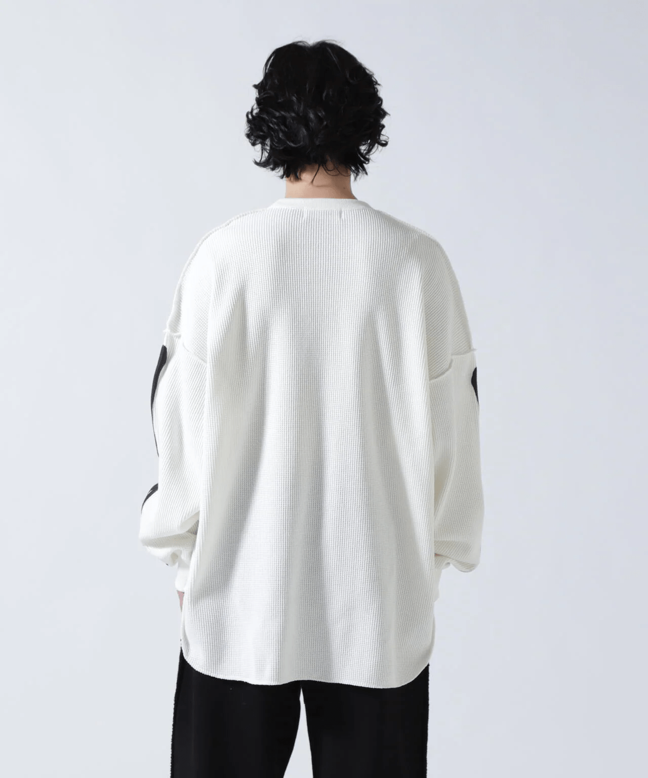 DISCOVERED/ディスカバード/別注BONE WAFFLE LONG SLEEVE TEE WHITE 1