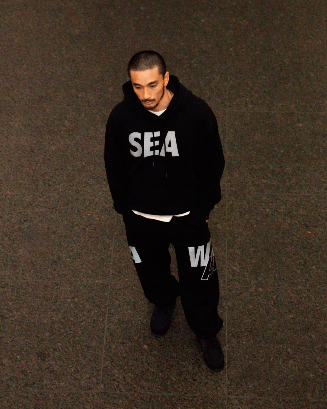 WINDANDSEA/ウィンダンシー/OG SEA LOGO HOODIE SWEATSHIRT BLACK M