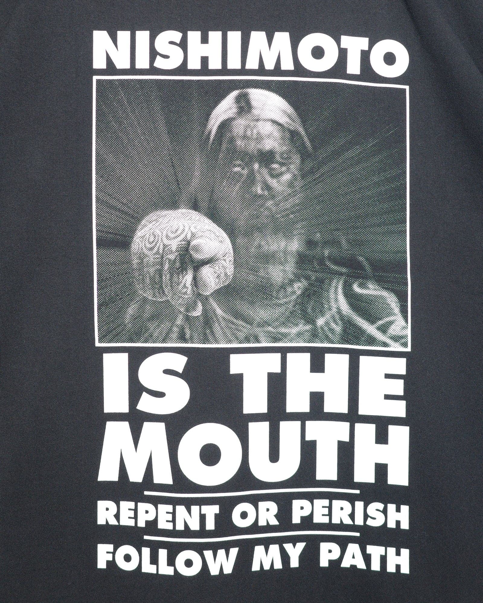 NISHIMOTO IS THE MOUTH/ニシモトイズザマウス/S/S TEE NIM-T21 BLACK M