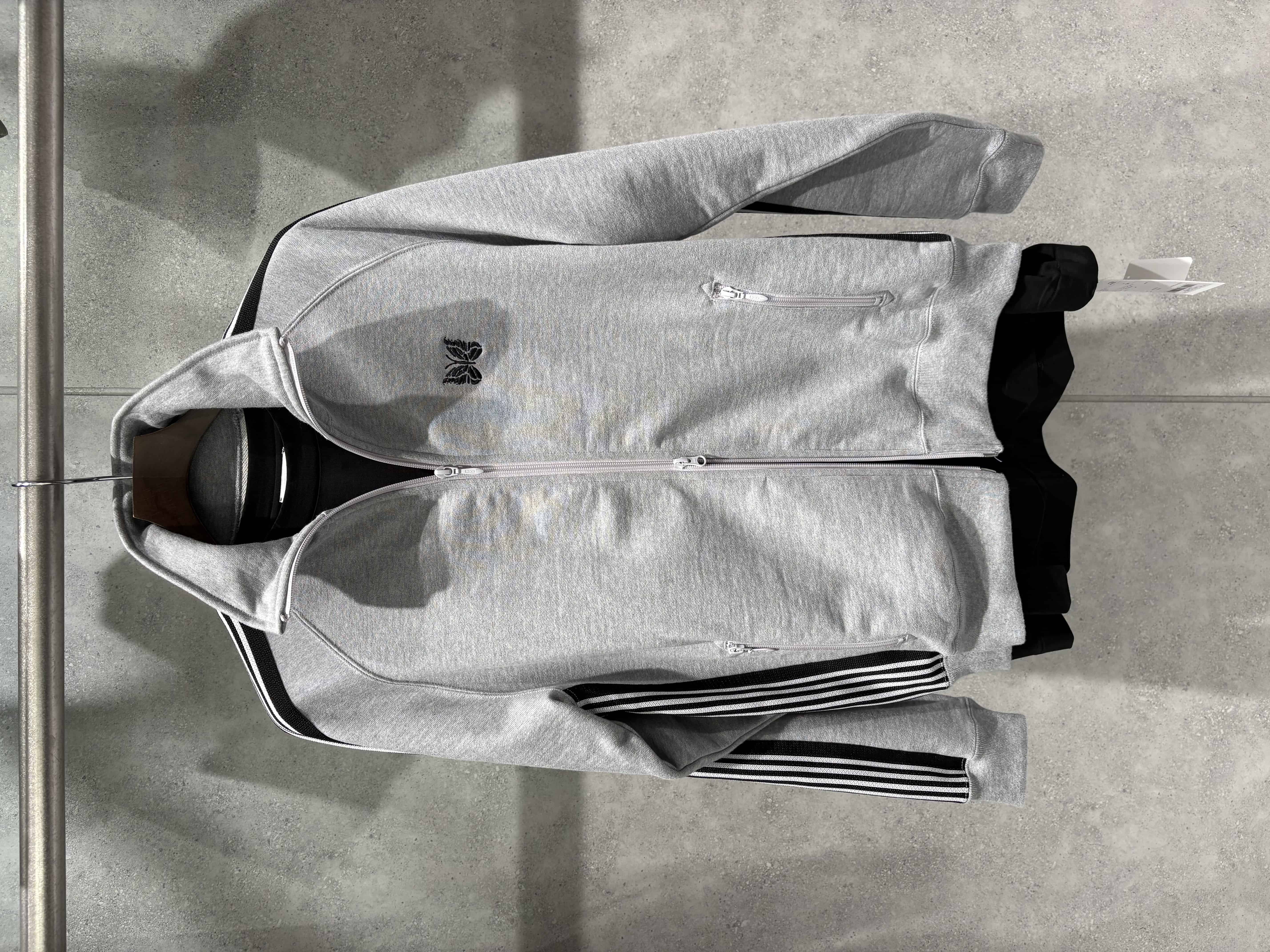 Needles/ニードルズ/【B'2nd EXCLUSIVE】Track Jacket - Cotton Jersey GRAY×WHITE M