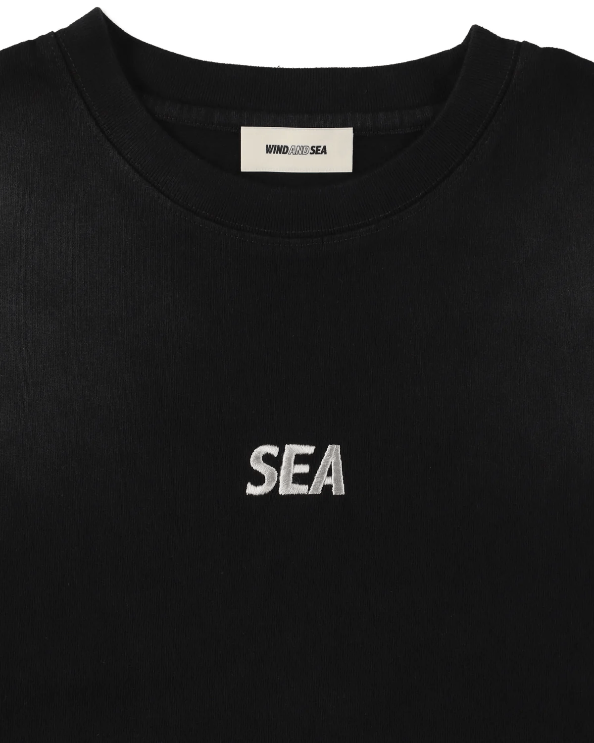 WINDANDSEA/ウィンダンシー/SULFUR DYEING LOGO S/S TEE BLACK S
