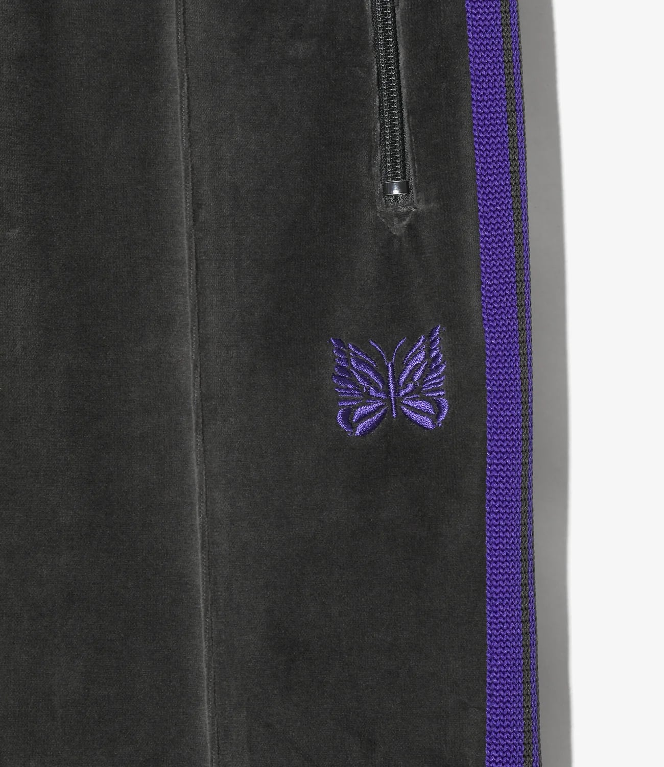 NEEDLES/ニードルズ/NARROW TRACK PANT - C/PE VELOUR C-Charcoal S
