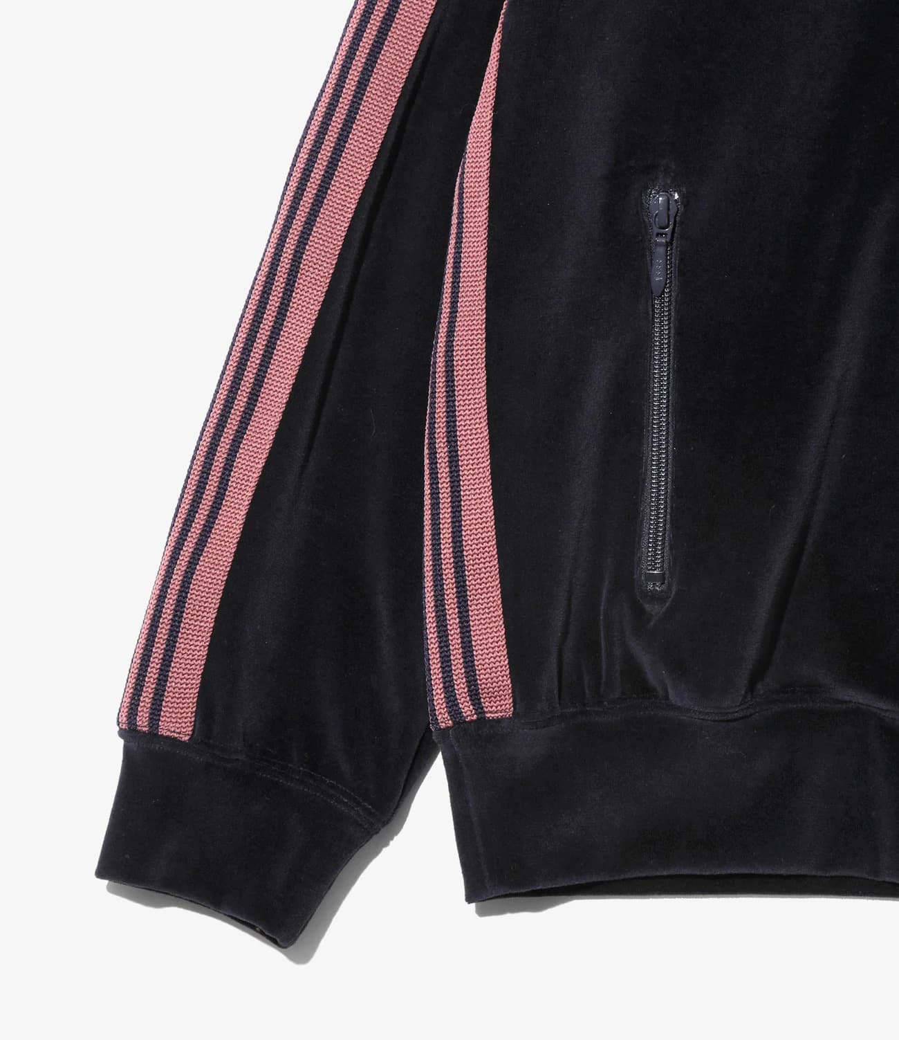 NEEDLES/ニードルズ/RIB COLLAR TRACK JACKET - C/PE VELOUR B-Navy S