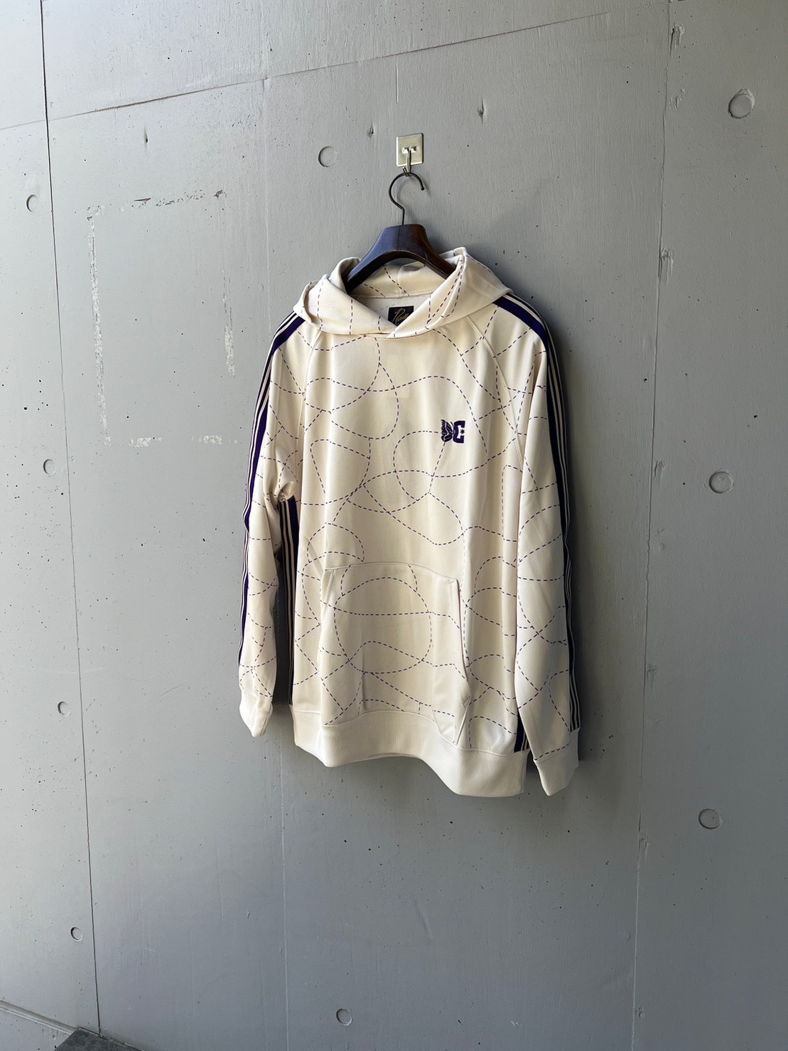Needles × DC SHOES TRACK HOODY - POLY SMOOTH / PRINTED(M A-Ivory