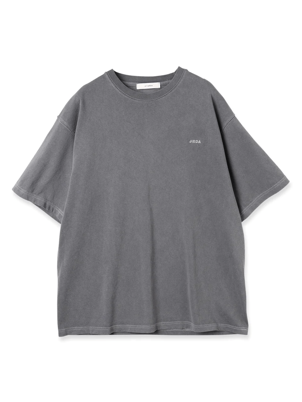 JieDa/ジエダ/OVERDYE EMBROIDERYS/S TEE BLACK 2