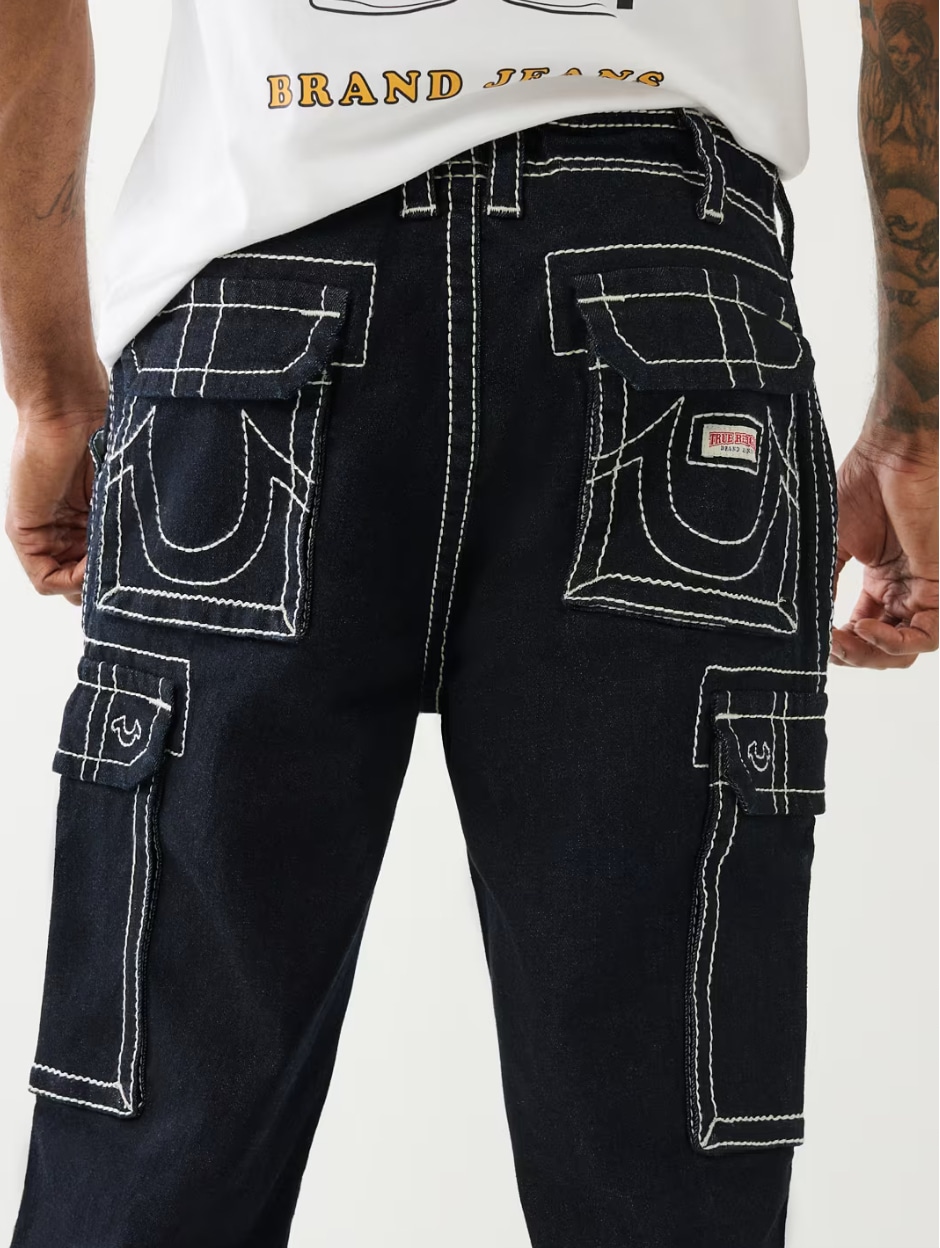 TRUERELIGION/トゥルーレリジョン/BAGGY BIG T DENIM CARGO PANT