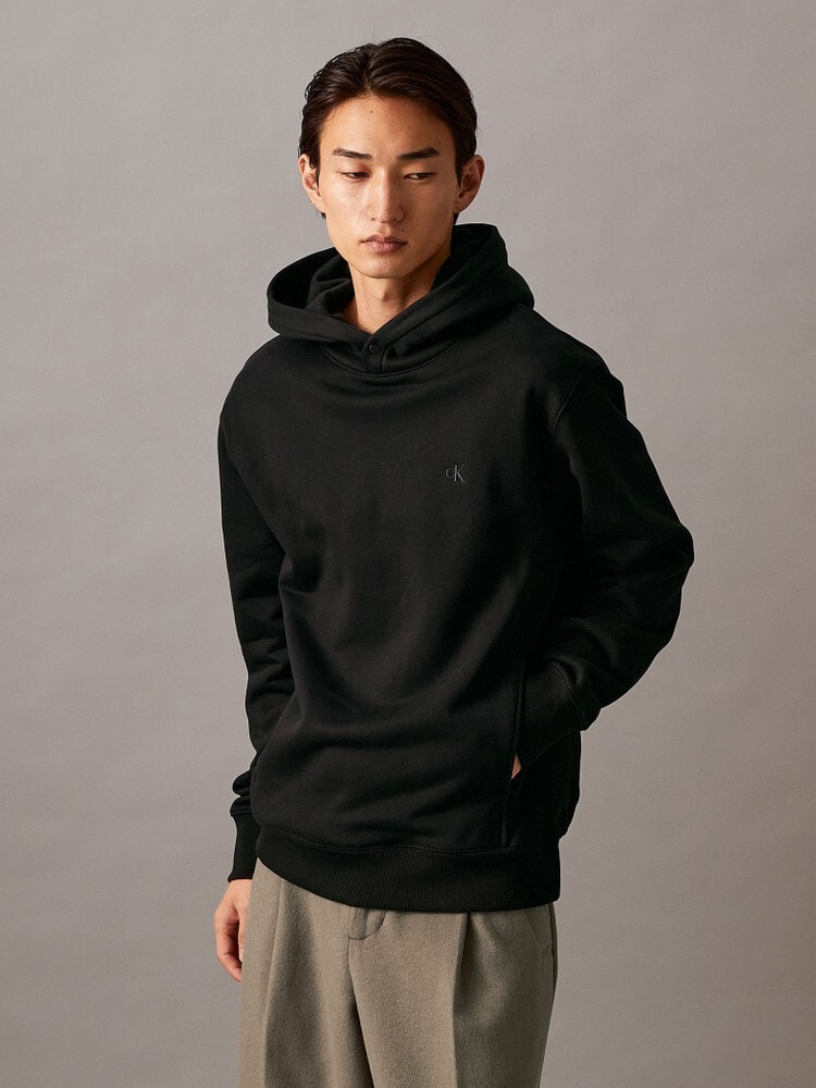 CalvinKlein/カルバンクライン/パーカー - ヘビーコットンロゴプルオーバーパーカー(M BLACK)｜ B'2nd｜名古屋PARCO |  ONLINE PARCO（オンラインパルコ）