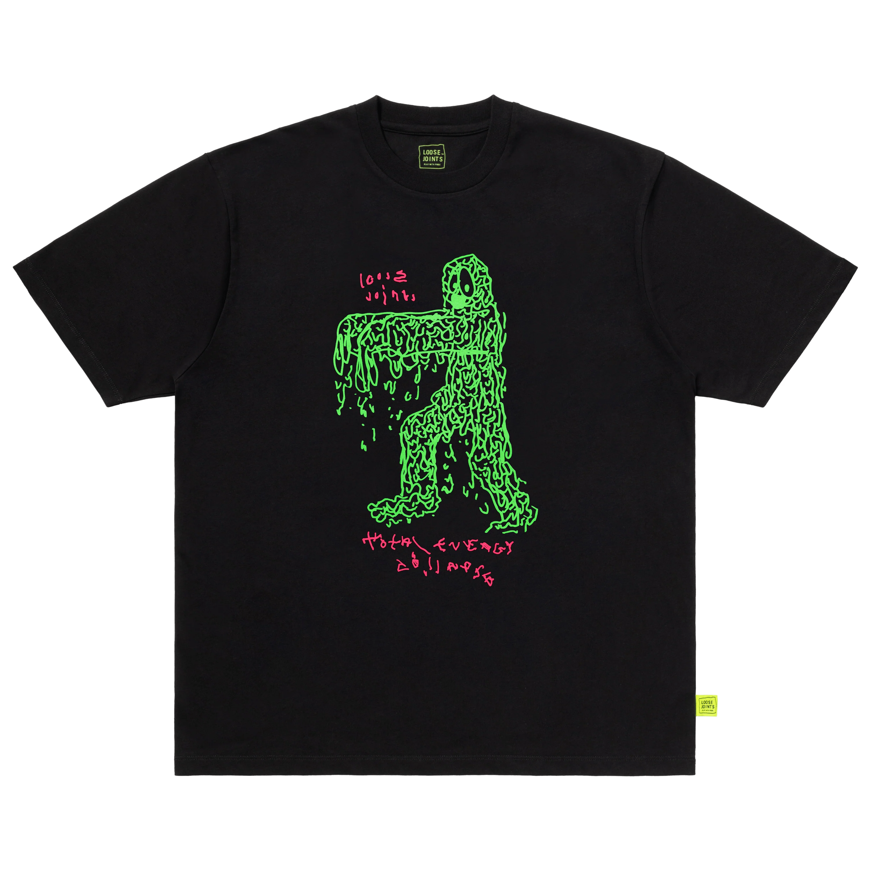 loosejoints/ルーズジョインツ/STEWART ARMSTRONG - 'TOTAL ENERGY COLLAPSE' S/S TEE BLACK S