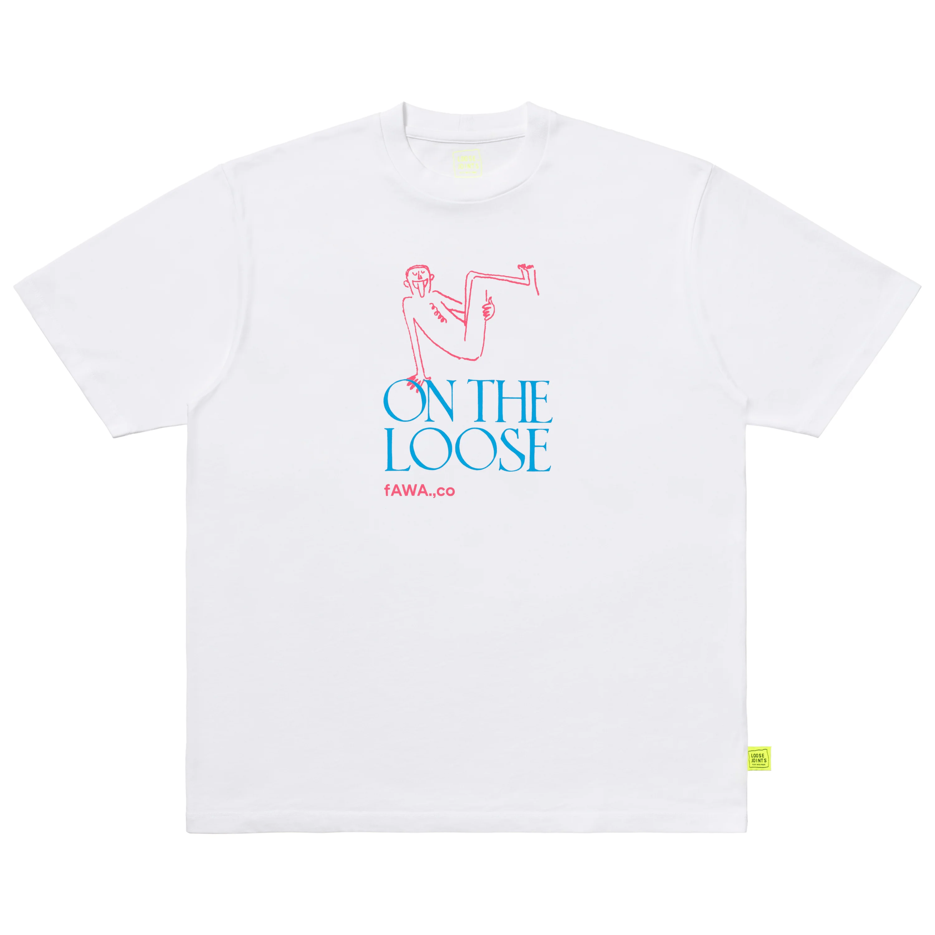 loosejoints/ルーズジョインツ/CLAY ARLINGTON - 'ON THE LOOSE' S/S TEE WHITE M