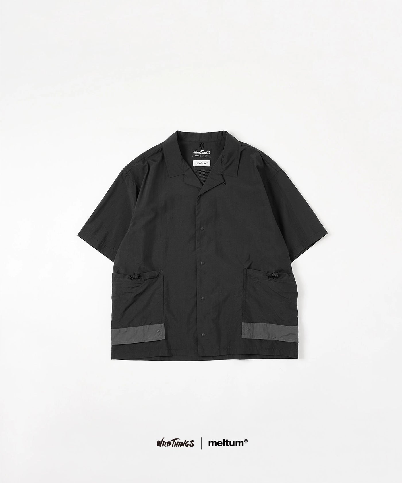 meltum × WILDTHINGS/メルタム × ワイルドシングス/SUPPLEX POUCH SHIRT BLACK 3