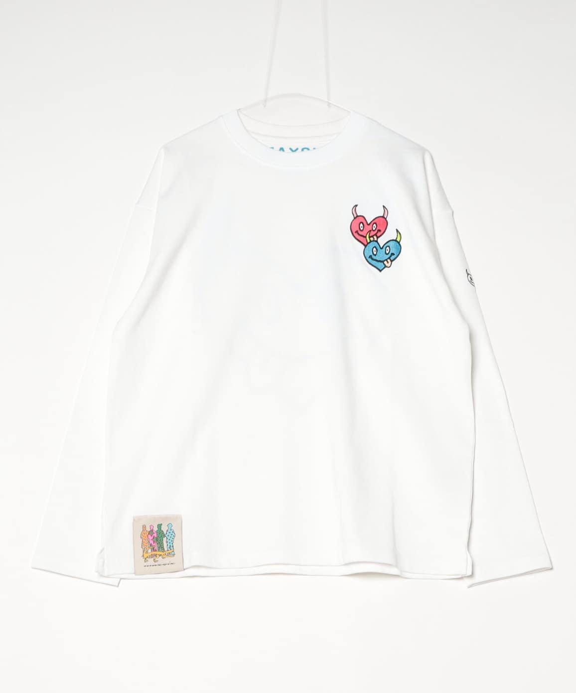 maxsix/マックスシックス/DOUBLE HERT L/S TEE White M