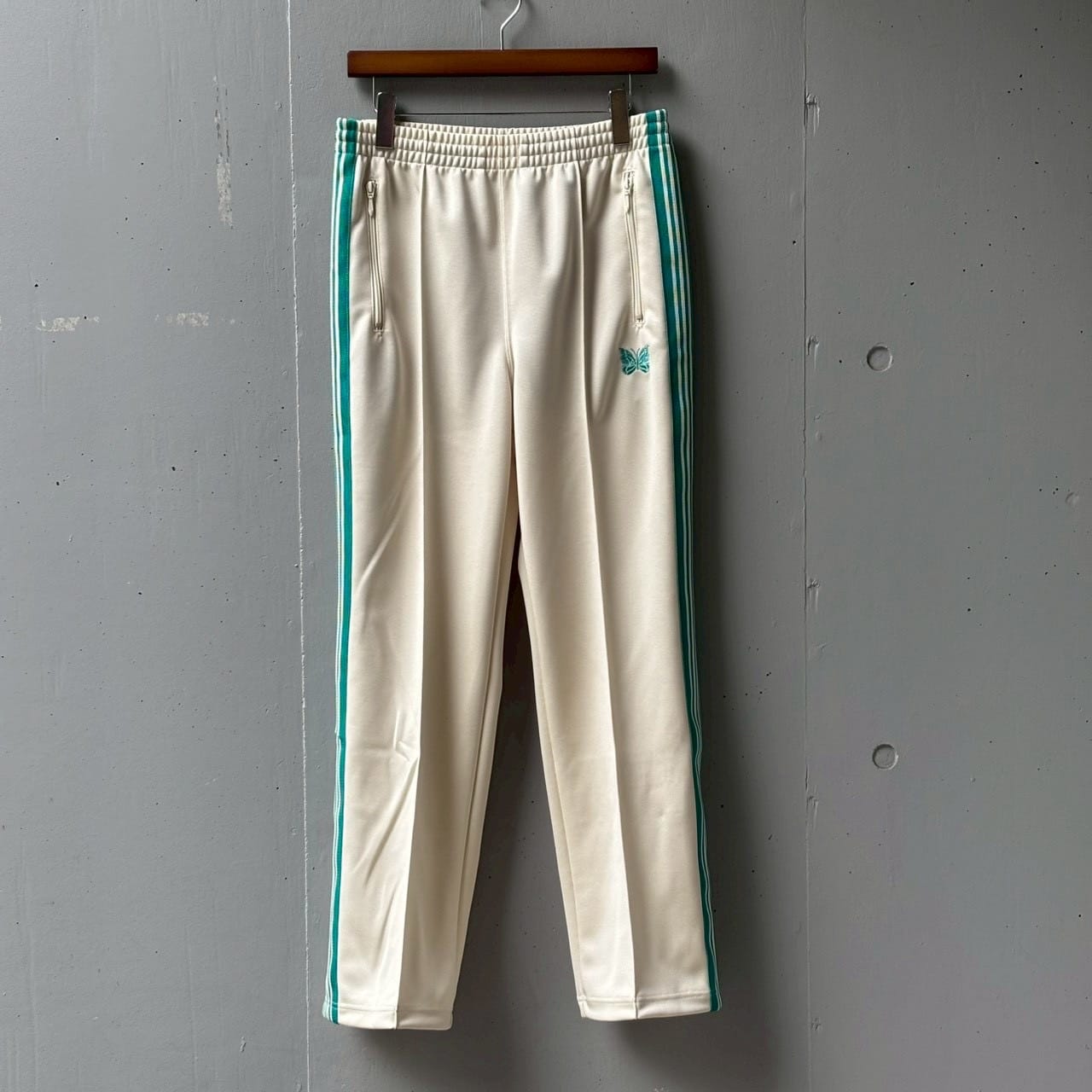Needles【B'2nd Exclusive】/ニードルズ【B'2nd別注】/Track Pant-Poly smooth OFF WHITE XS