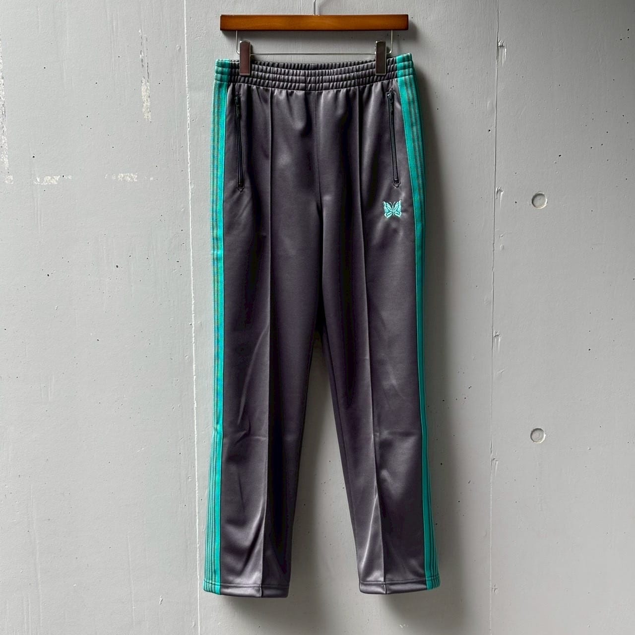 Needles【B'2nd Exclusive】/ニードルズ【B'2nd別注】/Track Pant-Poly smooth GRAY XS