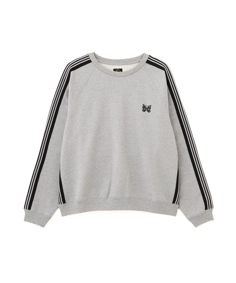 Needles/ニードルズ/【B'2nd EXCLUSIVE】Track Crew Neck - Cotton Jersey GRAY×GRAY XL