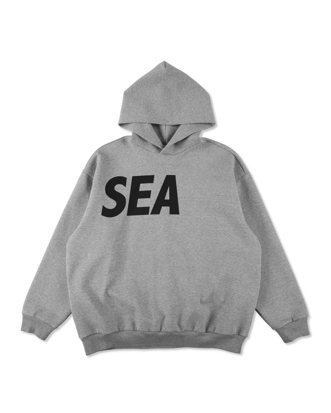 WINDANDSEA/ウィンダンシー/Loose fit Hooded Sweatshirt GRAY L