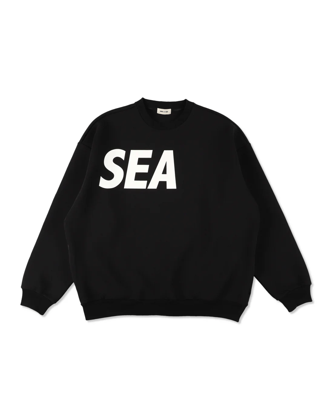WINDANDSEA/ウィンダンシー/Loose fit Crewneck Sweatshirt BLACK L