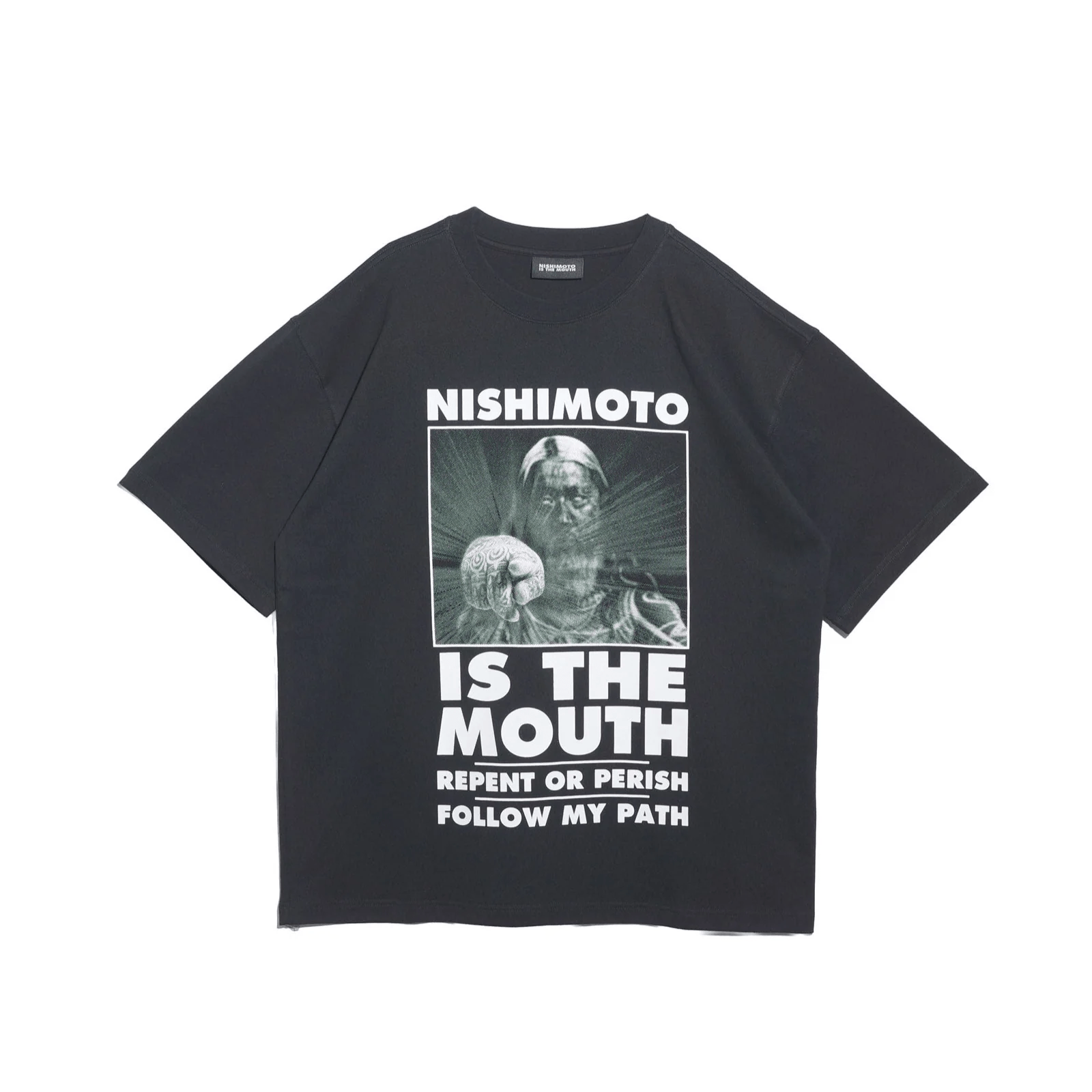 NISHIMOTO IS THE MOUTH/ニシモトイズザマウス/S/S TEE NIM-T21 BLACK M