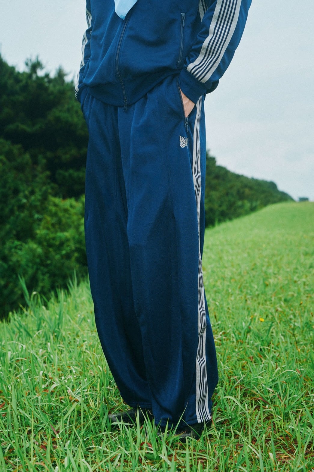NEEDLES【B’2nd EXCLUSIVE】/ニードルズ【B'2nd別注】/H.D. Track Pant - Poly Smooth NAVY S