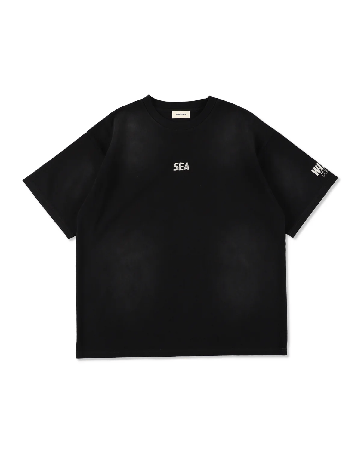 WINDANDSEA/ウィンダンシー/SULFUR DYEING LOGO S/S TEE BLACK S