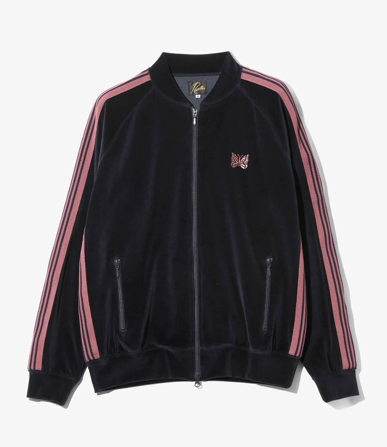 NEEDLES/ニードルズ/RIB COLLAR TRACK JACKET - C/PE VELOUR B-Navy M