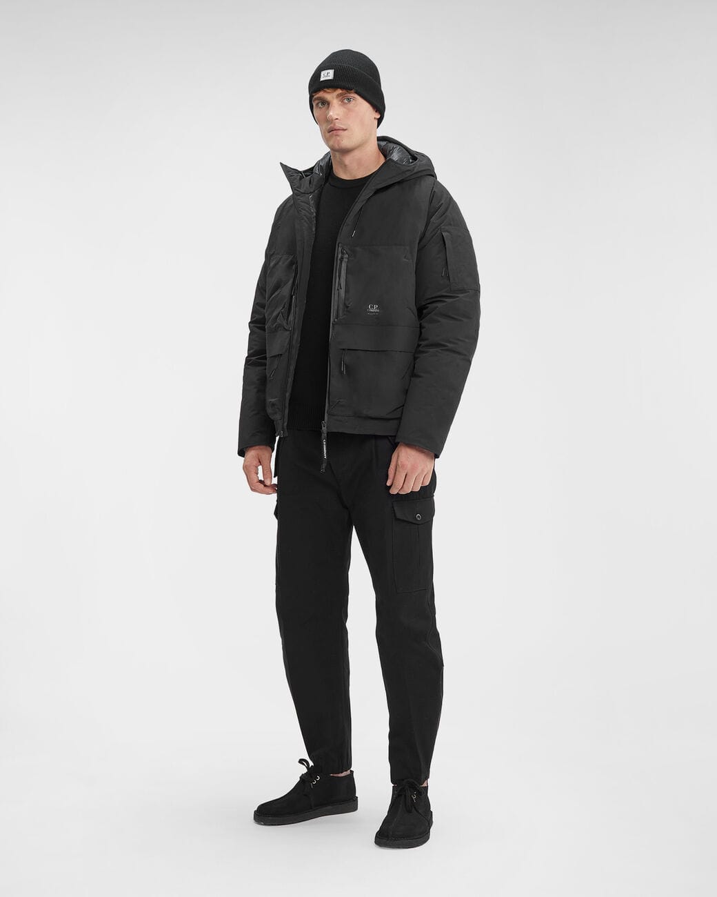 C.P. COMPANY Micro-M (R) Hooded Down Jacket(48 BLACK)｜ B'2nd