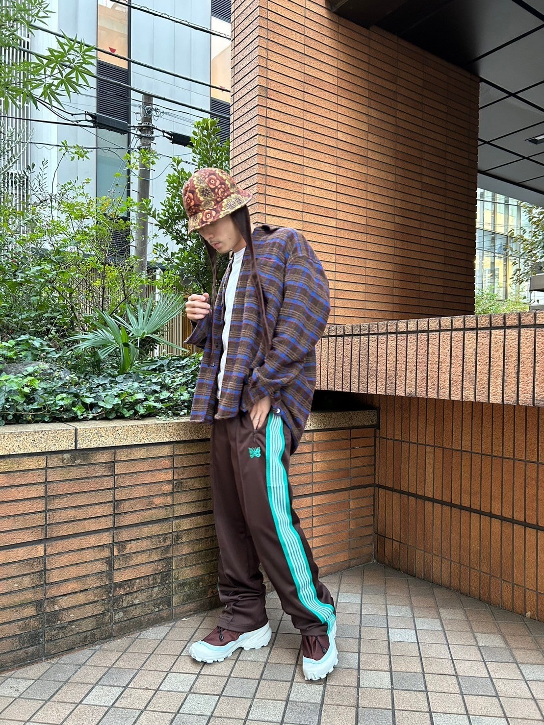 Needles/ニードルズ/別注Track Pant-Poly Smooth(XS BROWN)｜ B'2nd