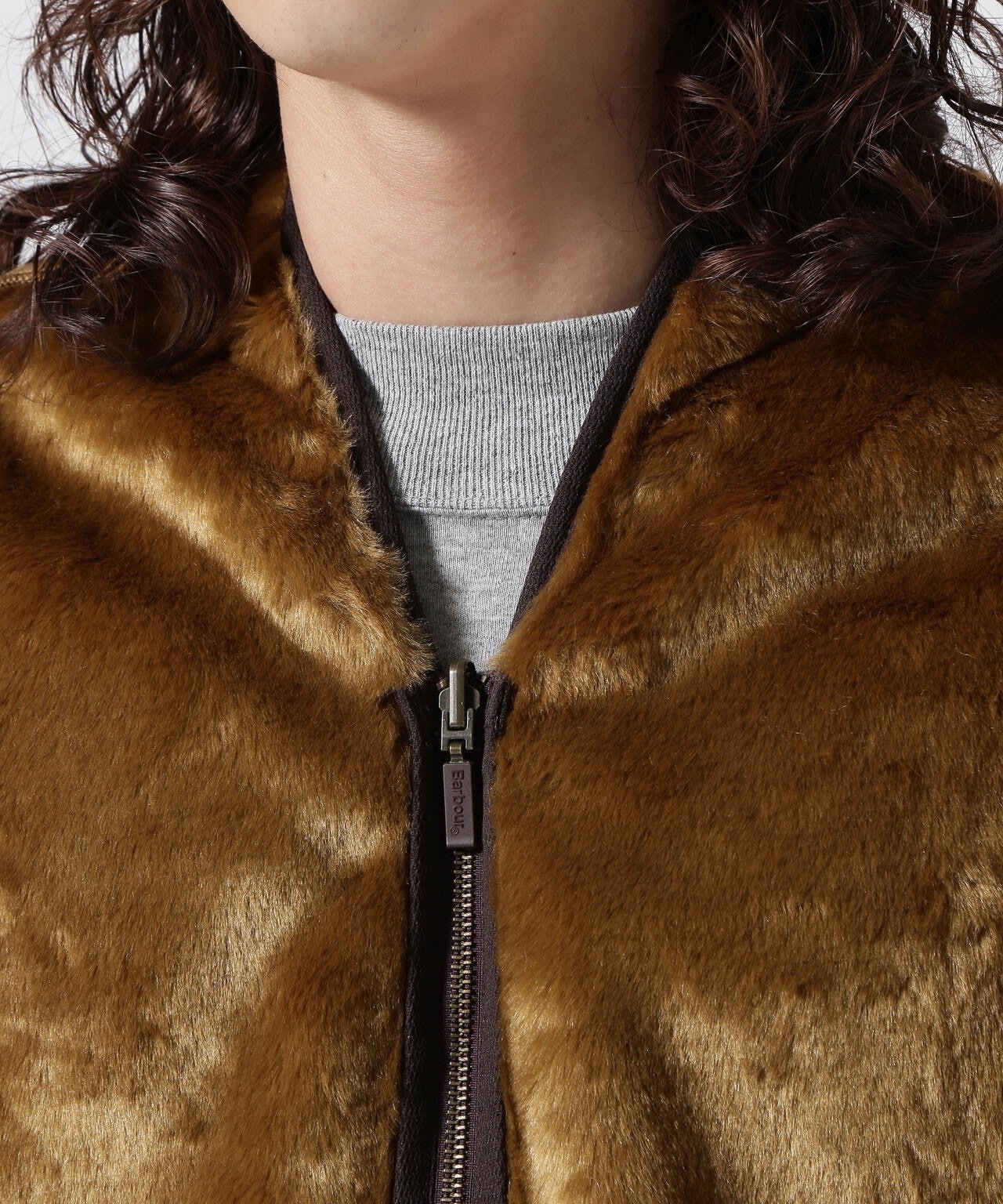 BARBOUR/バブアー/フロントジップファーライナーベスト（レギュラーフィット） BROWN 40