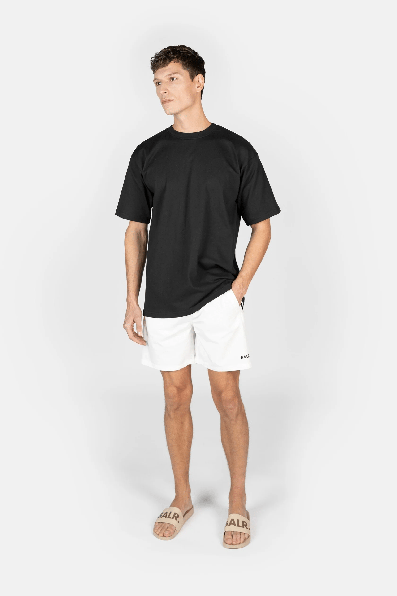 BALR./ボーラー/CLASSIC SWIM SHORTS BRIGHT WHITE XS