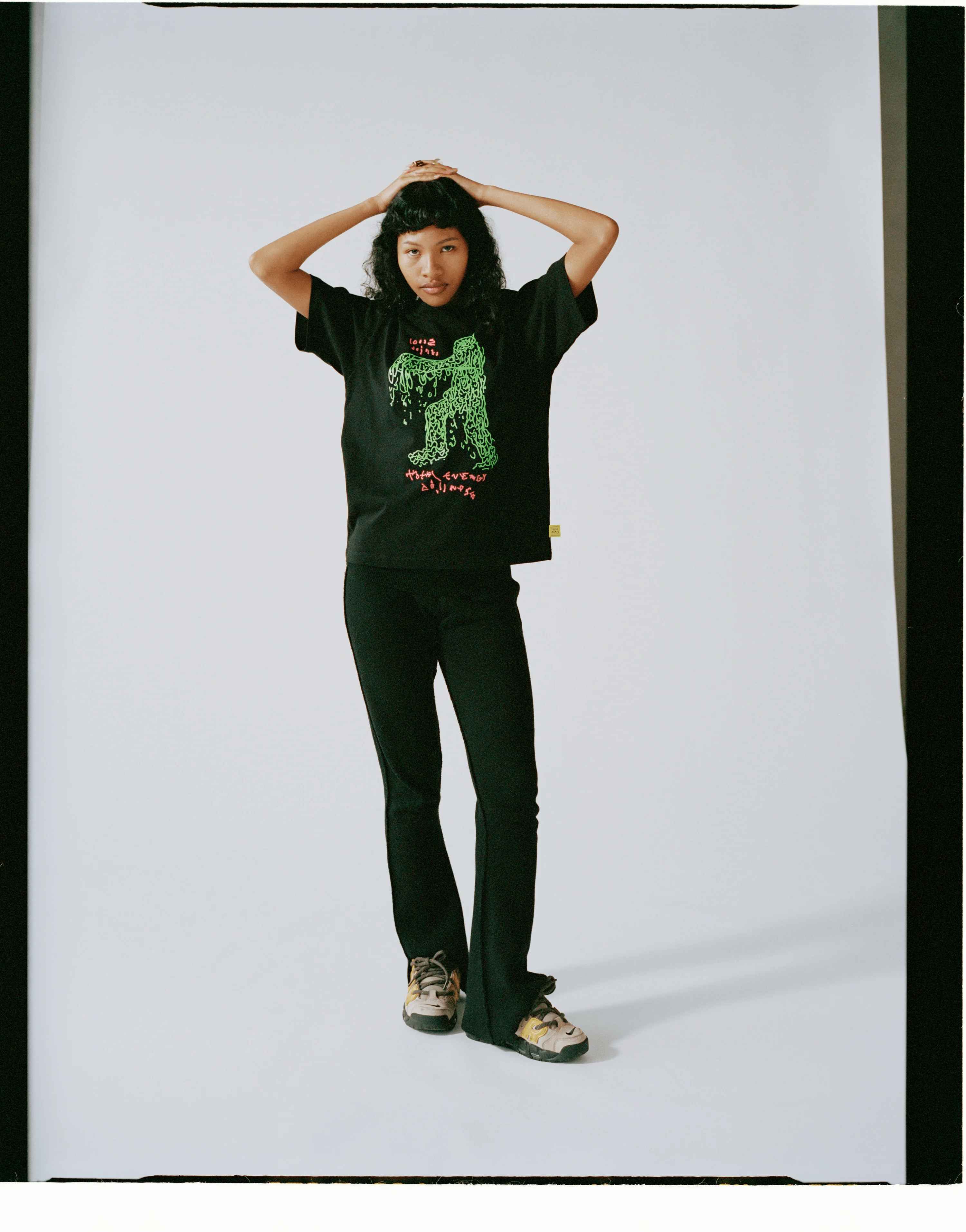 loosejoints/ルーズジョインツ/STEWART ARMSTRONG - 'TOTAL ENERGY COLLAPSE' S/S TEE BLACK S