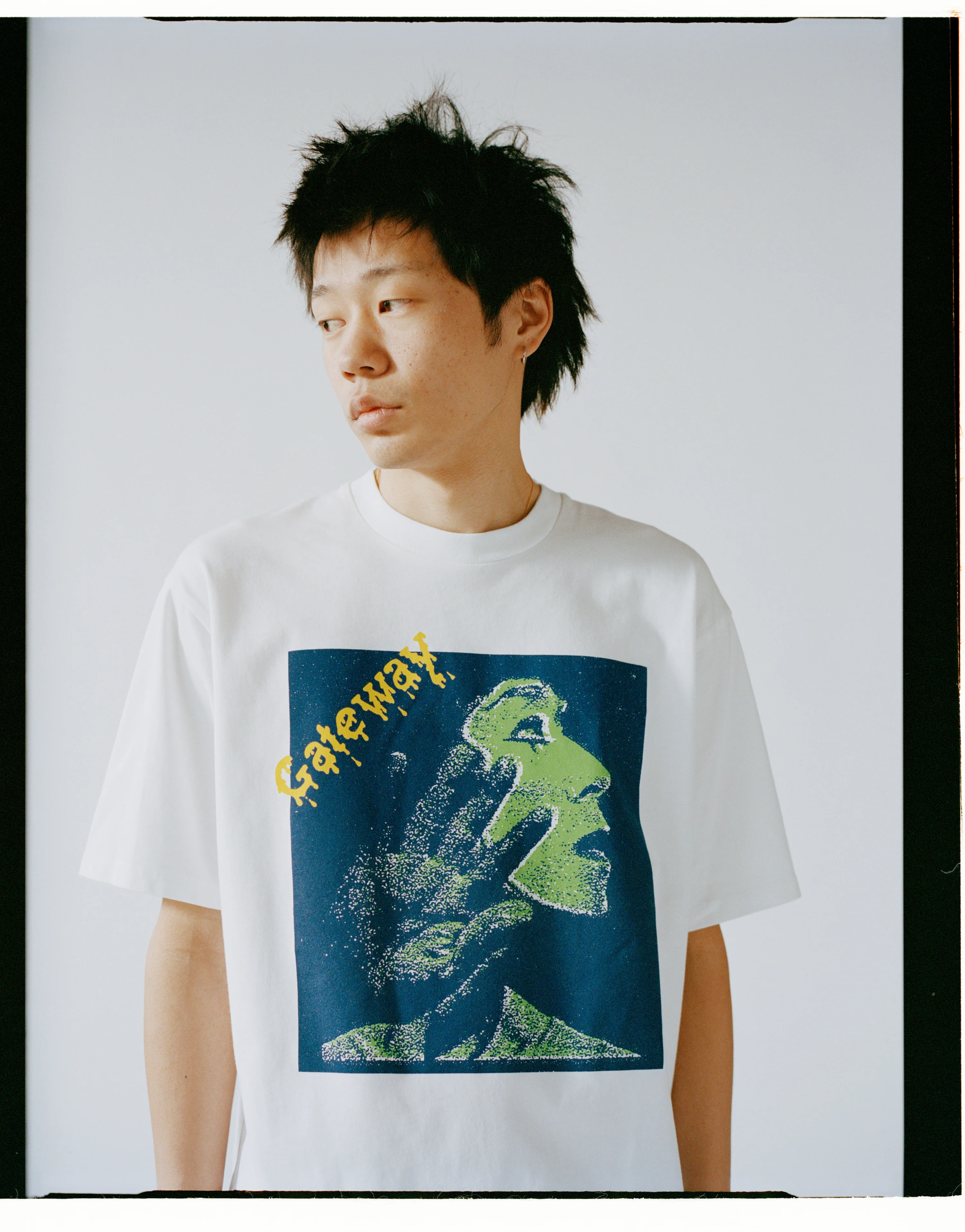 loosejoints/ルーズジョインツ/ED DAVIS - 'GATEWAY' S/S TEE WHITE S