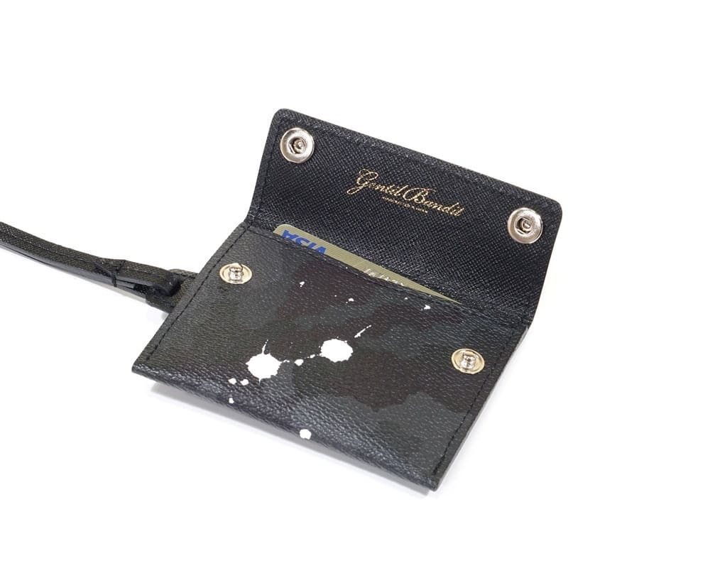GENTIL BANDIT/ジャンティバンティ/ネックスマートウォレット ブラックカモ F